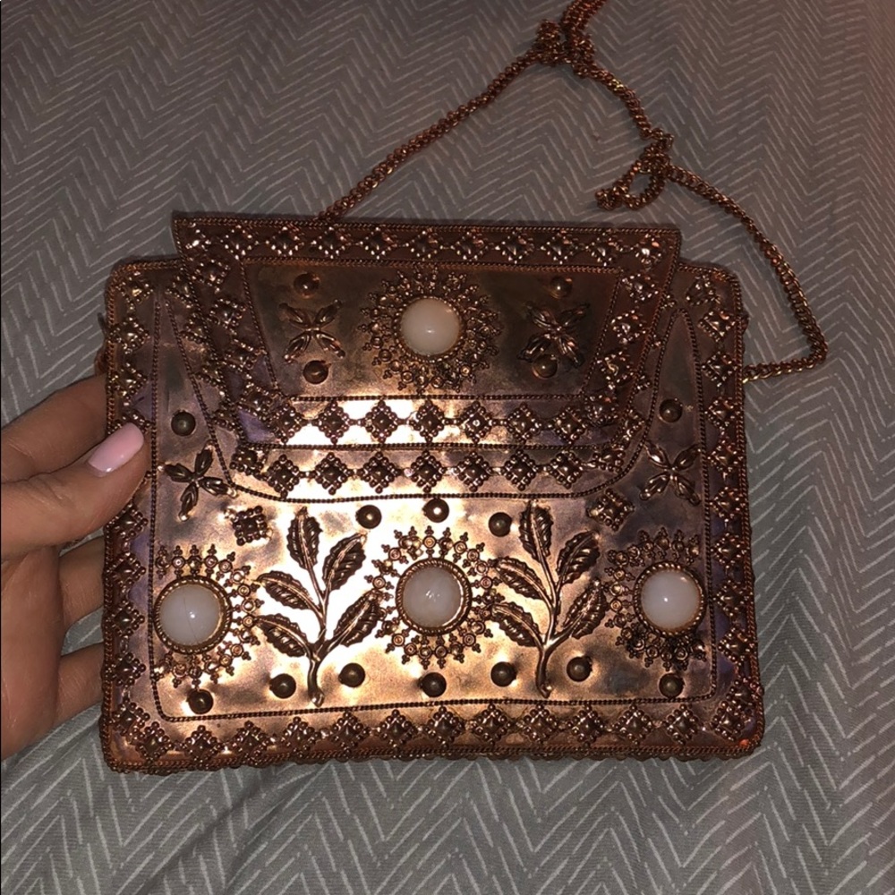 Vintage rose gold purse